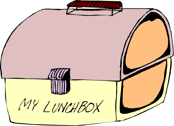 The cartoon shows a lunchbox with an open lid labeled "MY LUNCHBOX" next to another closed box that says "Lunch Box."