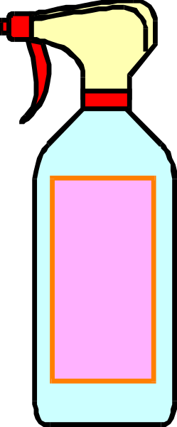 The image shows a bottle of hand sanitizer with an orange pump top on it against a gray background.