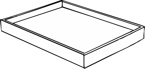 The black and white illustration shows a wrestling ring with two ropes forming an octagon shape on top of it is placed in front of another smaller square-shaped object that resembles a boxing ring, suggesting comparison between different combat sports.