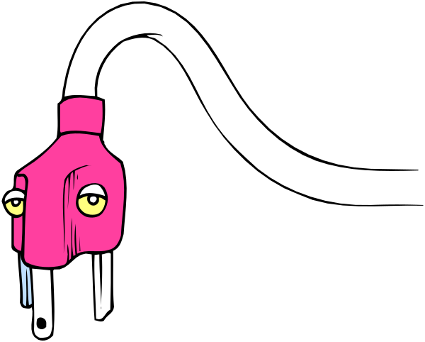 The black background features two pink cartoon characters with large eyes standing side by side on a dark surface; there is no text present in this image.