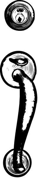 The image shows a black and white photo of three dumbbells with weights on them against a dark background.