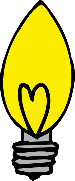 The image shows a candle with an open flame inside it against a dark background on its left side.