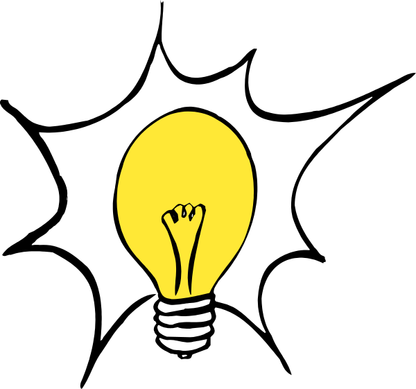 The image shows a black background with an illuminated yellow light bulb on top of it that has been drawn to resemble a fist clenched in defiance.