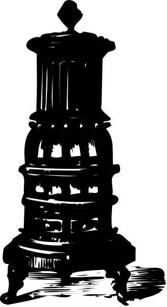The black and white photo shows a person standing next to an old building with columns at nighttime.