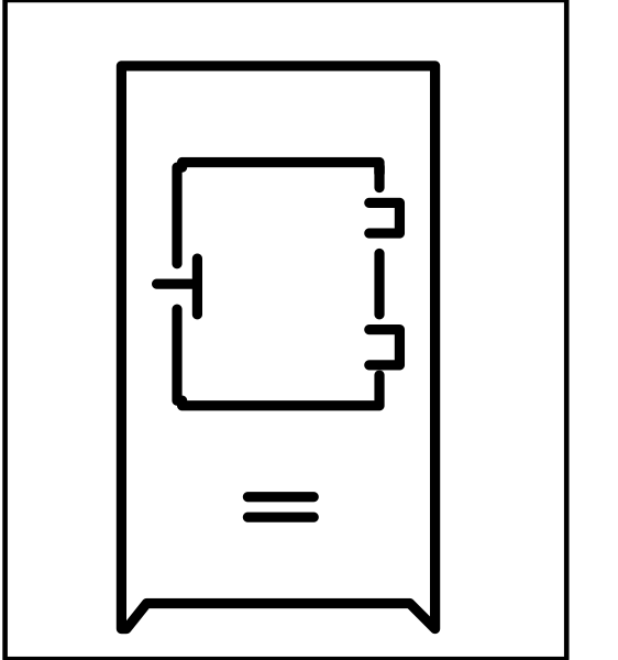 The image shows two different types of ovens: a microwave oven on top with its door open to show an empty interior, indicating it is turned off; below that, there's another type of oven which appears to be electric and has no visible controls or settings outside what seems like the power cord.