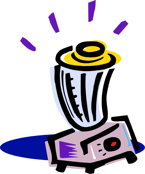 The image shows a cartoon of an open umbrella with raindrops falling from it onto a newspaper that is being blown by wind into a trash can labeled "recycling."