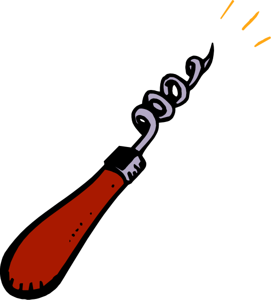 The image shows a red fire extinguisher with its nozzle pointed upwards against a black background.