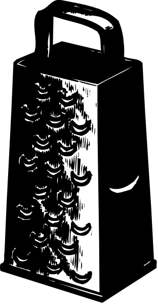 The black and white illustration shows a toaster oven with bananas on top of it placed against an unidentified background that is partially visible in two different shades of gray.