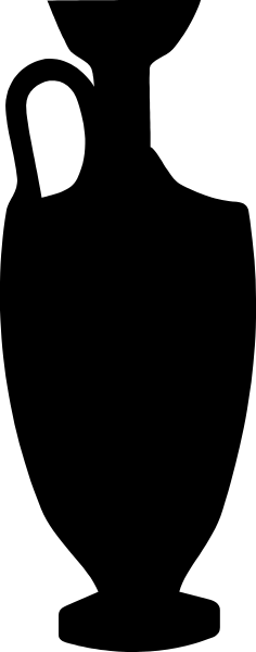 The image shows a black and white pixelated representation of an object with vertical lines on it against a gray background.
