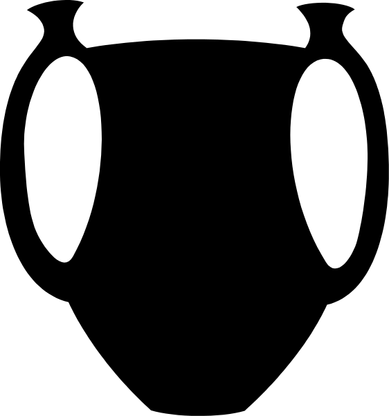 The image shows a simple line drawing of two vertical rectangles with horizontal lines connecting them at their tops to form an abstract representation resembling a stylized letter 'v'.