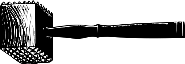 The black and white photo shows a long object with multiple circular patterns on it against an indistinct background that appears to be dark in color.