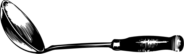 The black and white illustration shows a person holding an umbrella with their right hand while standing on what appears to be a boat in rough seas at nighttime.