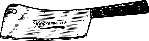 The black and white photo shows a knife with "Knifebreaker" written on it placed against an unidentified background that is out of focus.