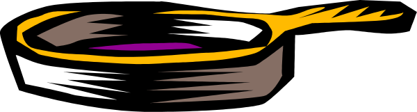 The image shows a magnifying glass with an object inside it that appears to be purple, set against a gray background.