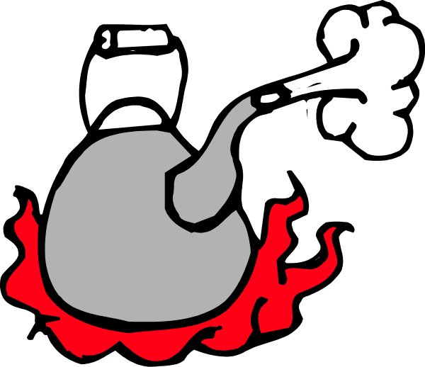 The image shows a cartoon of an explosion with flames surrounding it; there is no text present on this small clip-art graphic.