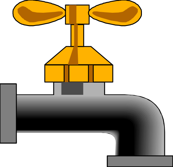 The image shows a fire hydrant with an open valve on top of it against a black background.