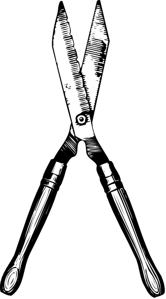 The image shows a pair of pliers with an open handle against a black background on the left side; there is no visible text in this clip-art illustration.