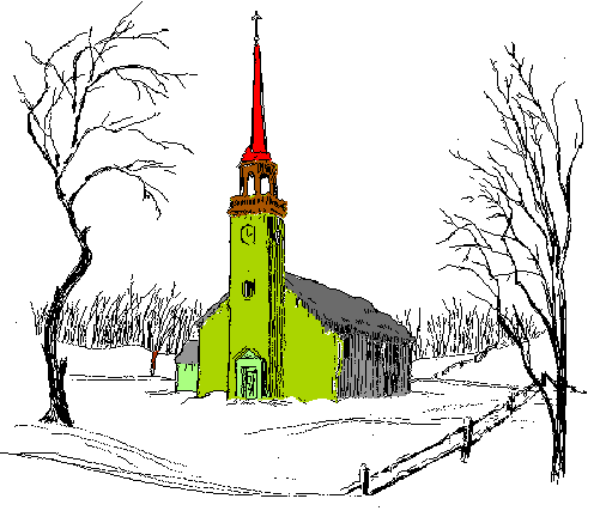 The image shows a logo with stylized elements that include an abstract design resembling a tree on top of what appears to be a building structure in green coloring at its center, surrounded by white space where there is no detail provided; below this central graphic, two red and yellow shapes are placed side-by-side.