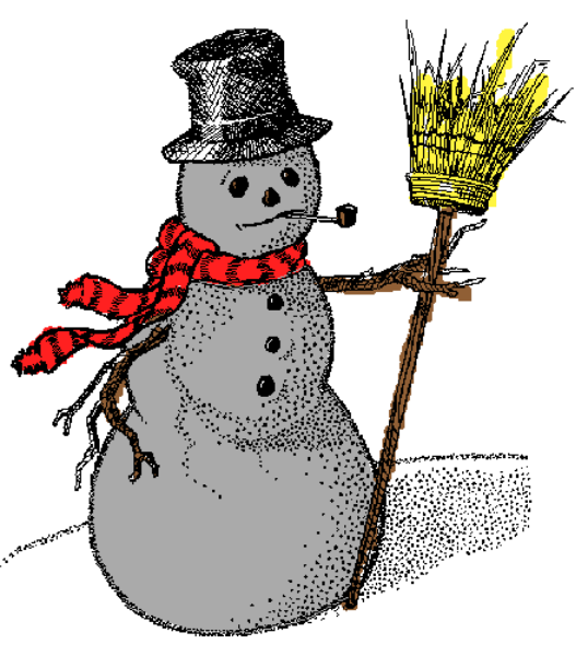 The image shows a cartoon snowman holding an object that resembles a lantern with flames on top of it in one hand while wearing a red scarf around its neck; there is no text present, and the background appears to be plain white without any additional details or context provided by other elements.