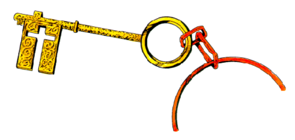The image shows a white banner with colorful text that reads "GUNS" at both ends of it.