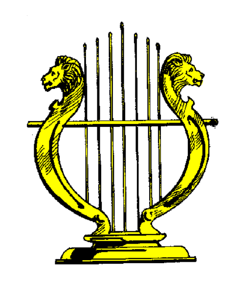 The logo of a church with an anchor symbol inside it on top of what appears to be water waves.