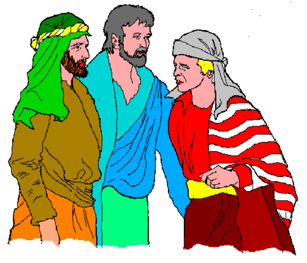 The image shows a group of four cartoon characters standing together; from left to right: there is an anthropomorphic bird with green feathers wearing glasses, next to it stands another character that appears humanoid but has animal-like features such as ears and tail, followed by two more figures who seem like they could be humans in costumes or masks. They are all smiling at the viewer against a plain background without any distinguishable setting details visible.