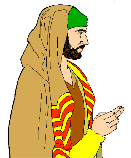 The image shows a cartoon of an animated character with long hair standing against a white background; it appears to be from a video game due to its pixelated appearance.