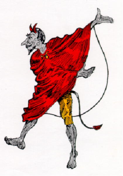 The image shows a red flag with an illustration of a person running on it against a white background.