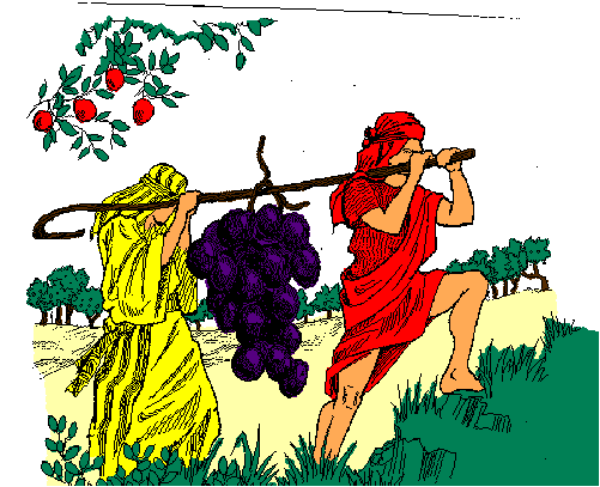 The image shows a colorful cartoon of four characters riding on horseback through what appears to be an outdoor landscape with trees in the background.