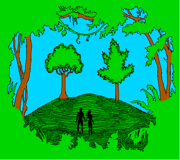 The image shows a pixelated representation of an alien character with large eyes on its head against a green background.