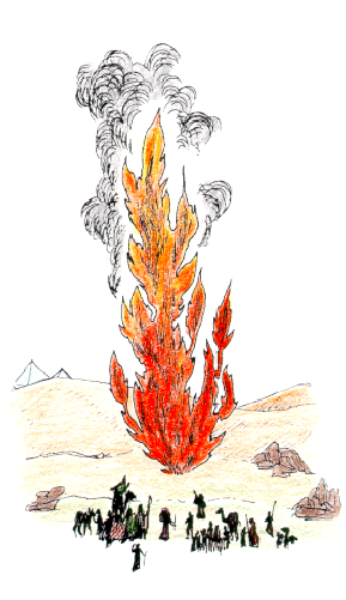 The image shows a candle with flames on it against an indistinct background that appears to be blurred out for privacy reasons.