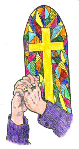 The image shows a colorful cartoon character with rainbow hair standing next to what appears to be an object resembling a cross on top of another item that looks like it could be a cake or pastry, set against a plain background.