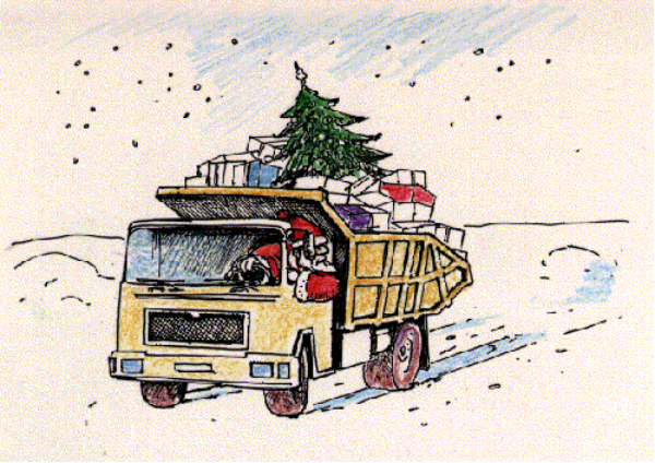 The image shows a blurry scene of an object that appears to be moving quickly through snowy terrain with trees visible on either side in the background; it is difficult to discern specific details due to motion blur, but there seems to be some sort of vehicle or equipment being used for transportation across this landscape.
